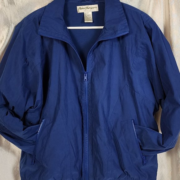 Like New Norm Thompson Zip Front Knit Lined Bomber Jacket size Medium Petite WOW - Picture 1 of 15